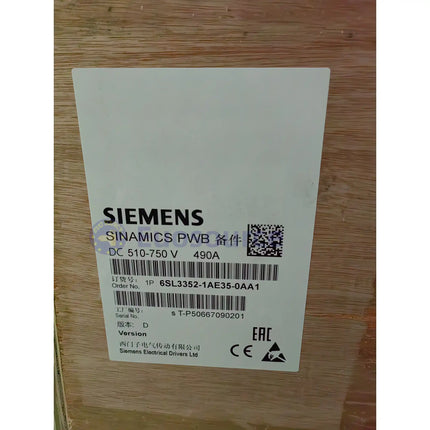 6SL3352-1AE35-0AA1 Siemens Frequency Converter