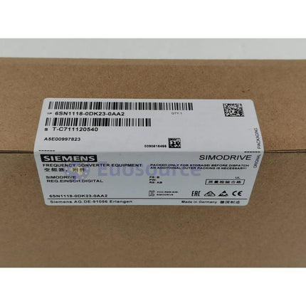 SIEMENS 6SN1118-0DK23-0AA2 Drive Module - SIEMENS CNC drive system - Worldwide Shipping