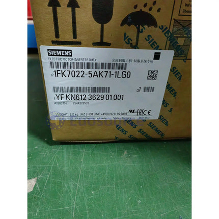 SIEMENS 1FK7022-5AK71-1LG0 Servo Motor - SIEMENS AC servo motor - Worldwide Shipping