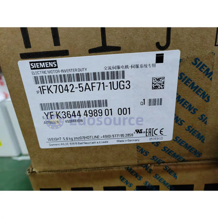 SIEMENS 1FK7042-5AF71-1UG3 Servo Motor - SIEMENS AC servo motor - Worldwide Shipping