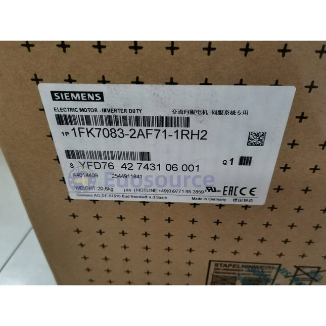 SIEMENS 1FK7083-2AF71-1RH2 Servo Motor - SIEMENS AC servo motor - Worldwide Shipping